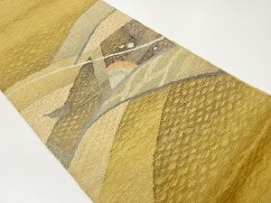 すくい織抽象模様織出し洒落袋帯